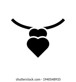 necklace icon or logo isolated sign symbol vector illustration - high quality black style vector icons
