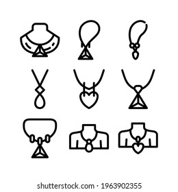 necklace icon or logo isolated sign symbol vector illustration - Collection of high quality black style vector icons
