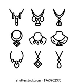 necklace icon or logo isolated sign symbol vector illustration - Collection of high quality black style vector icons
