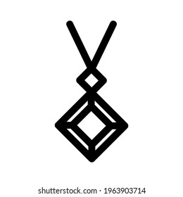 necklace icon or logo isolated sign symbol vector illustration - high quality black style vector icons
