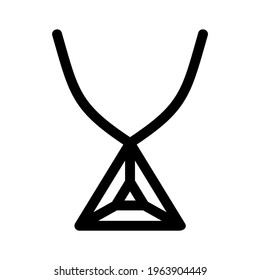 necklace icon or logo isolated sign symbol vector illustration - high quality black style vector icons

