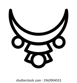 necklace icon or logo isolated sign symbol vector illustration - high quality black style vector icons
