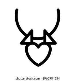 necklace icon or logo isolated sign symbol vector illustration - high quality black style vector icons
