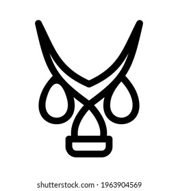 necklace icon or logo isolated sign symbol vector illustration - high quality black style vector icons
