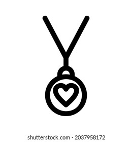 necklace icon or logo isolated sign symbol vector illustration - high quality black style vector icons
