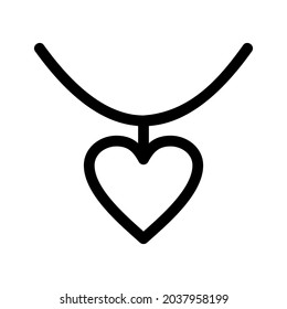 necklace icon or logo isolated sign symbol vector illustration - high quality black style vector icons
