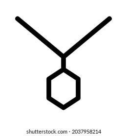 necklace icon or logo isolated sign symbol vector illustration - high quality black style vector icons
