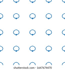 necklace icon pattern seamless isolated on white background. Editable filled necklace icon. necklace icon pattern for web and mobile.