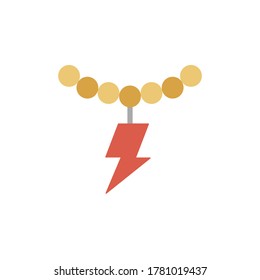 Necklace icon. Simple color vector elements of rock n roll icons for ui and ux, website or mobile application