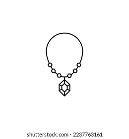 the necklace icon is suitable for your web, apk or project with a medieval theme