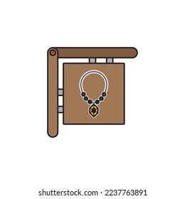 the necklace icon is suitable for your web, apk or project with a medieval theme