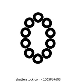 necklace icon vector