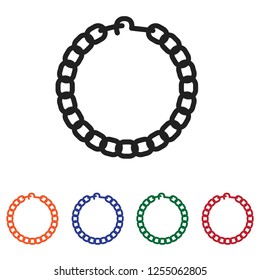 Necklace icon vector