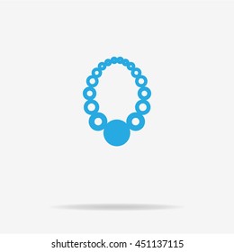 Necklace icon. Vector concept illustration for design.