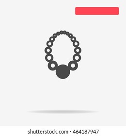 Necklace icon. Vector concept illustration for design.