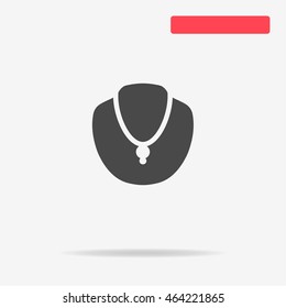Necklace icon. Vector concept illustration for design.