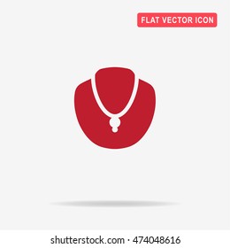 Necklace icon. Vector concept illustration for design.