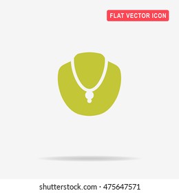 Necklace icon. Vector concept illustration for design.