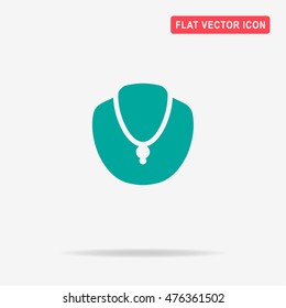 Necklace icon. Vector concept illustration for design.