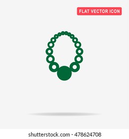 Necklace icon. Vector concept illustration for design.