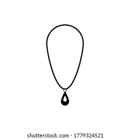 Necklace Icon Vector design illustration