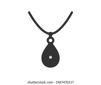 Necklace icon. necklace vector icon. EPS 10