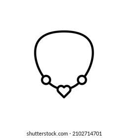 Necklace icon, vector eps 10