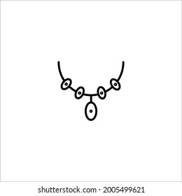 Necklace icon of vector illustration