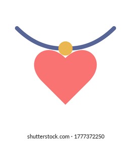 icono collar ilustración vectorial estilo plano conjunto de iconos del día de la madre