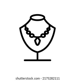 necklace icon vector illustration logo template for many purpose. Isolated on white background.
