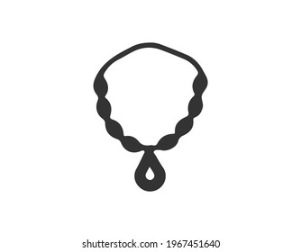 Icono de collar de ilustración vectorial para web y móvil. EPS 10