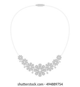Necklace icon of vector illustration for web and mobile
