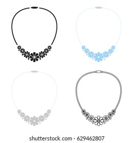 Necklace icon of vector illustration for web and mobile