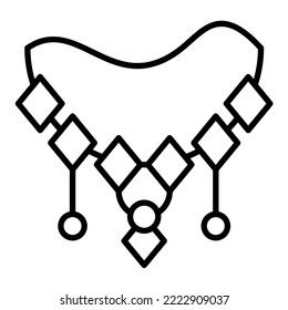 Necklace icon vector image. Can also be used for web apps, mobile apps and print media.