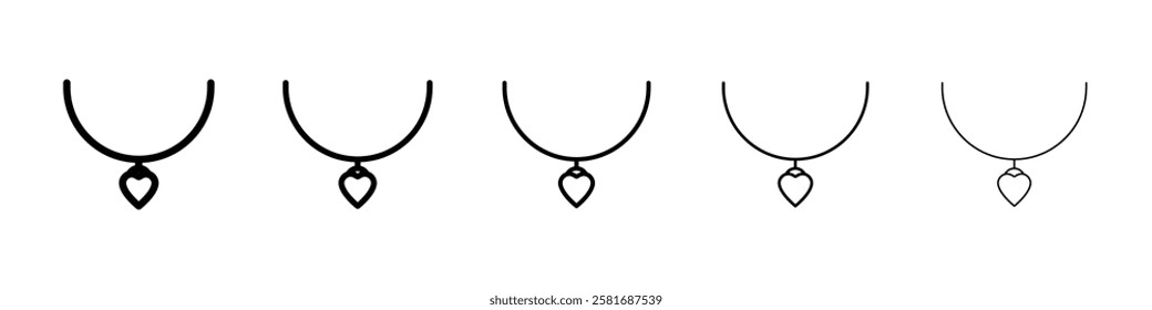 Necklace icon Vector logo sign