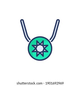 Necklace icon in vector. Logotype