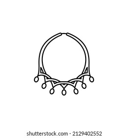 necklace icon in vector. Logotype