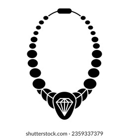 Necklace icon vector trendy
