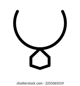 Necklace Icon Vector Symbol Design Illustration