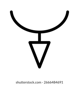 Ilustração de design de símbolo de vetor de ícone de colar