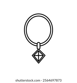 necklace icon vector symbol isolated