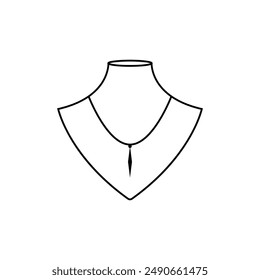 necklace icon vector template illustration logo design