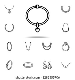 necklace icon. Woman Accessories icons universal set for web and mobile