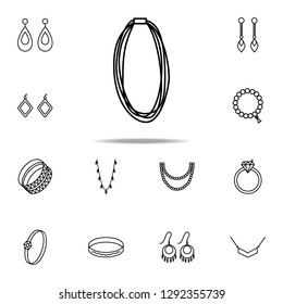 necklace icon. Woman Accessories icons universal set for web and mobile