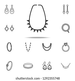 necklace icon. Woman Accessories icons universal set for web and mobile