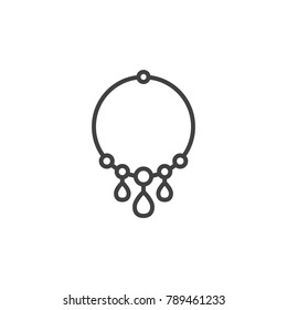 necklace icon. Women's things element. Premium quality graphic design. Signs symbols collection, simple icon for websites, web design, mobile app, info graphics on white background