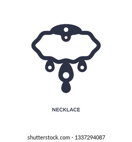 necklace isolated icon. Simple element illustration from brazilia concept. necklace editable logo symbol design on white background. Can be use for web and mobile.