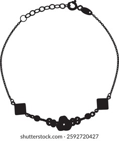 necklace isolated on white background