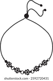 necklace isolated on white background