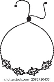 necklace isolated on white background